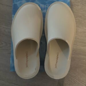 Jeffrey Campbell Cream Textured Sole Footwear